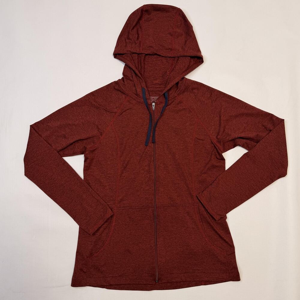 Patagonia Seabrook Hoody Jacket Womens Large Red Full Zip Lightweight Stretch
